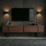 TV-b�nk Orost 180 cm - Milano valn�t/svart