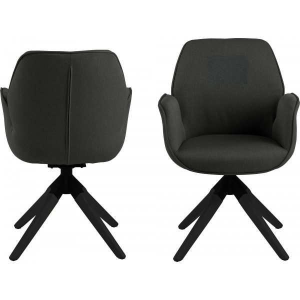 Fauteuil Aura - Gris foncé/noir Fauteuil Aura - Gris foncé/noir