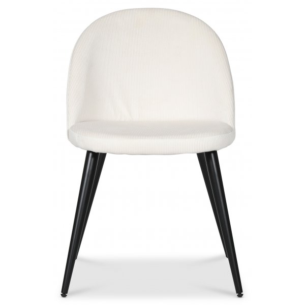 Eetkamerstoel Alice - Beige corduroy + Stoel kussen