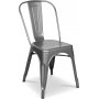 Matgrupp Berivan 102142 cm ek/vit med 4 st Industry stolar i borstat stl