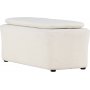 Laurel sittpuff - Vit boucle