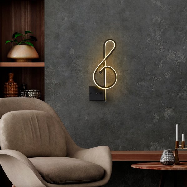 Gurra wandlamp - Zwart