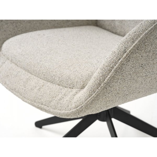 Fauteuil Raton - Blanc cassé/noir Fauteuil Raton - Blanc cassé/noir