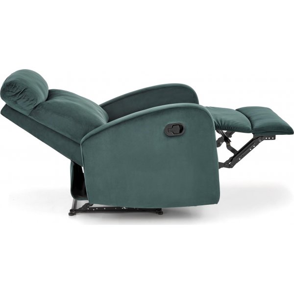 Fauteuil inclinable Wonder en velours vert
