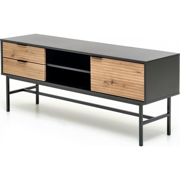 Banc multimdia Laguna - Chne artisanal/noir