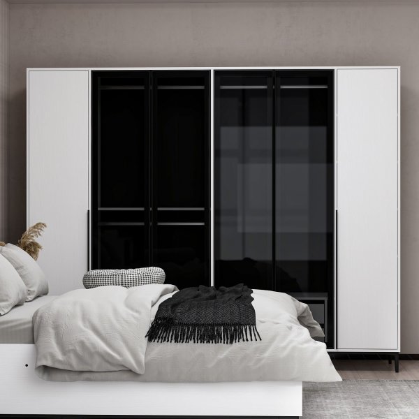 Elevate garderob 268 x 52 x 218 cm - Vit