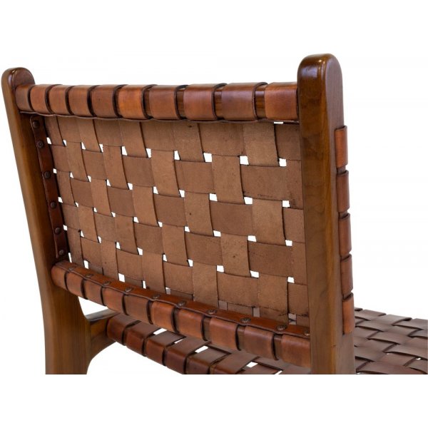 Perugia Eetkamerstoel - Bruin/teak