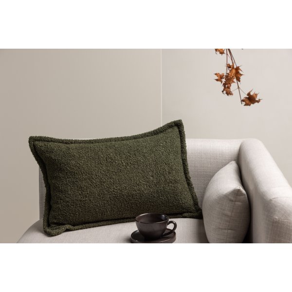 Tuva kussenhoes 60 x 40 cm - Donkergroen