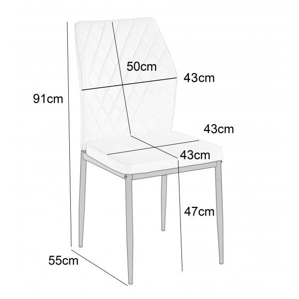 Matgrupp Sand� matbord �120cm i vit terazzo med 4st Inez matstol i svart konstl�der