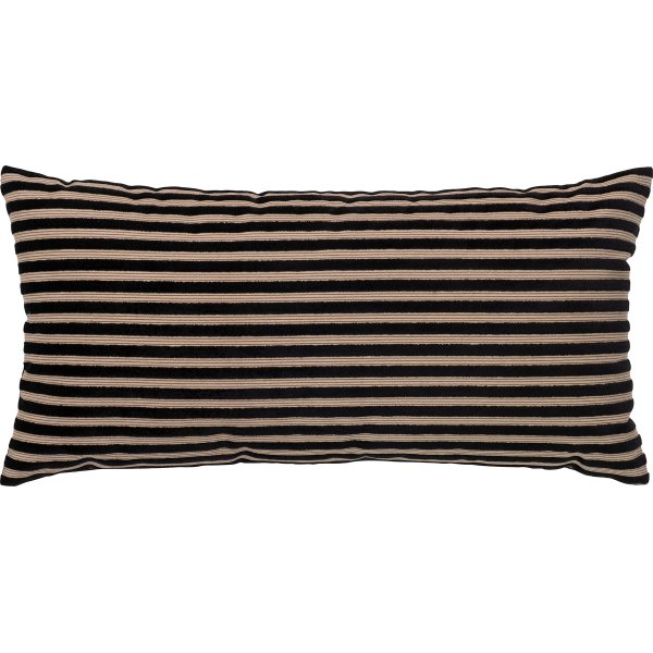Serpa kudde 30x60 cm - Svart/beige