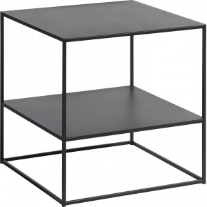 Table basse Landia noire carre 50 x 50 x 50 cm