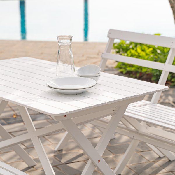 Knohult utegrupp; soffa med 2 stolar och bord