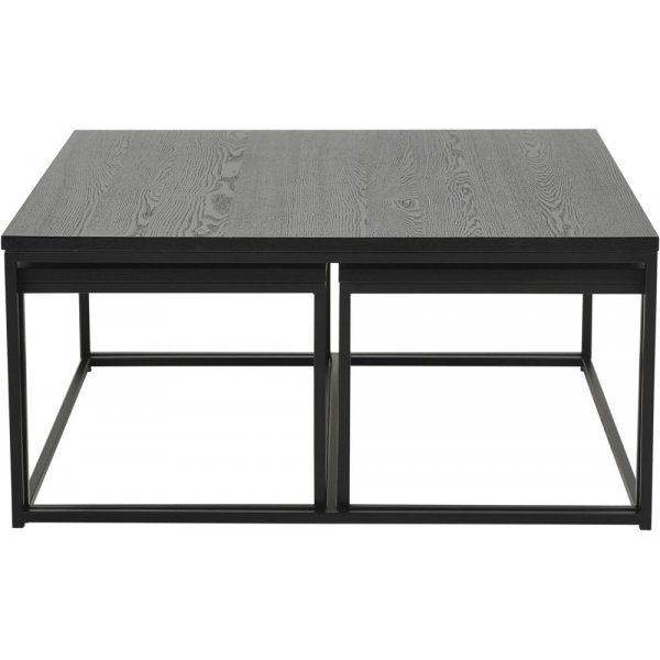 Natalie soffbord set 90x90 | 85x44 cm - Svart Natalie soffbord set 90x90 | 85x44 cm - Svart