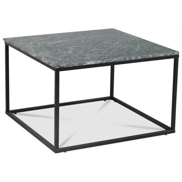 Accent soffbord 75 - Grn marmor / Svart