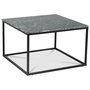 Accent soffbord 75 - Grn marmor / Svart