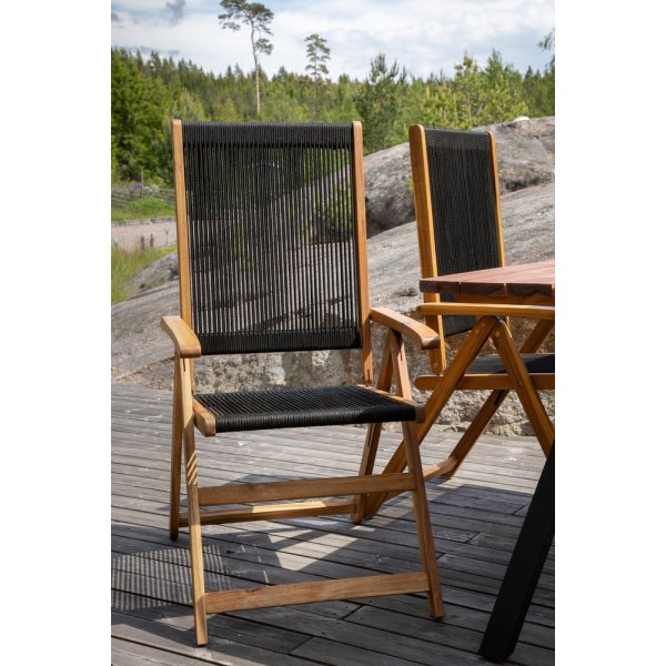 Little John positionsstol - Svart/Natur