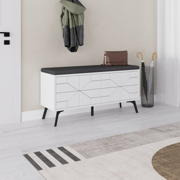 Banc d\\\'entrée Dune - Blanc Banc d\\\'entrée Dune - Blanc