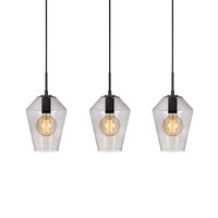 Retro Taklampa - Svart/Rökfärgat Glas Retro Taklampa - Svart/Rökfärgat Glas