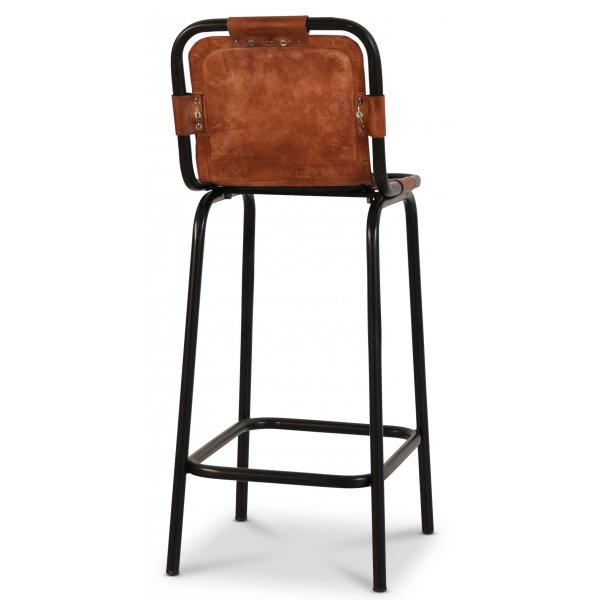 Skarpö barstol - Brun PU/svart Skarpö barstol - Brun PU/svart