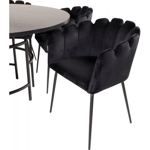 Halmstad karmstol - Svart Halmstad karmstol - Svart