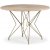 Zoo matbord i marmor 105 cm - Mssing / Beige Empradore