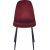 Chaise Carisma - Velours bordeaux