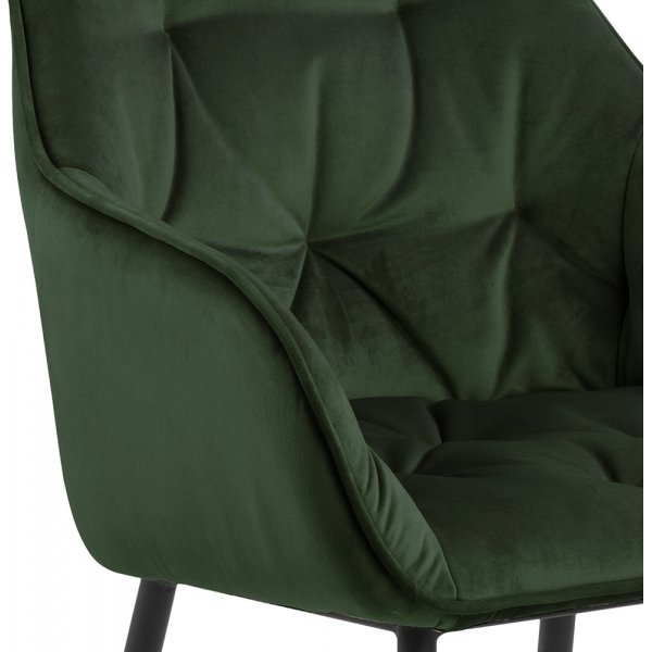 Brooke karmstol - Grn/svart