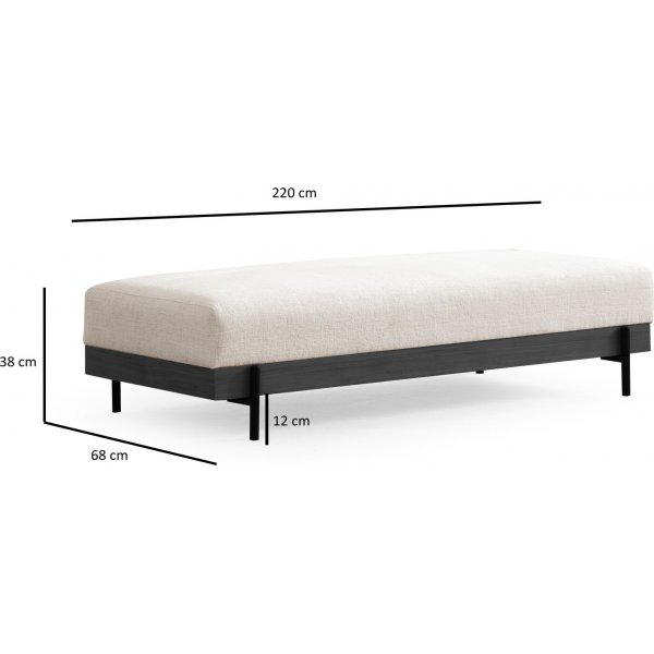 Pouf Eti - Blanc/noir Pouf Eti - Blanc/noir