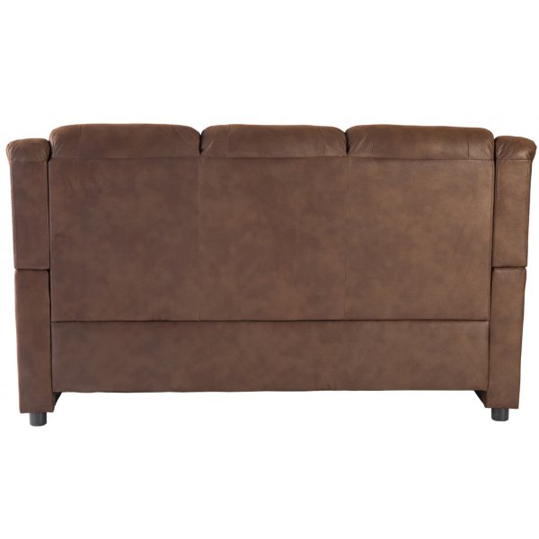 Vera 3-zitsbank in bruine microvezel Vera 3-zitsbank in bruine microvezel