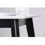 Century matbord 160 cm - Vit/Svart (HPL)