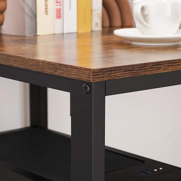 Bureau Osman 140 x 60 cm - Marron/noir