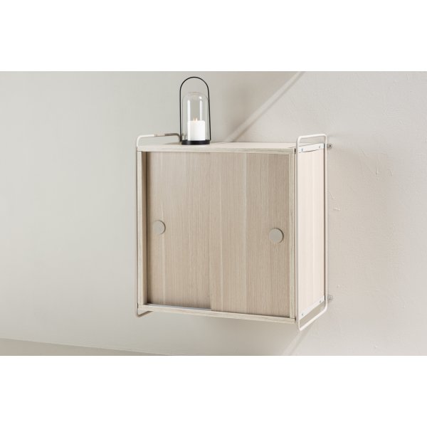 Paris väggskåp 68 x 60 cm - Beige/Whitewash Paris väggskåp 68 x 60 cm - Beige/Whitewash