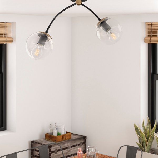 Plafonnier Chromozom 1005 - Noir