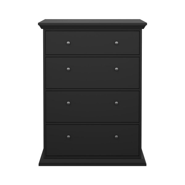 North byrå med 4 lådor - Matt svart North byrå med 4 lådor - Matt svart