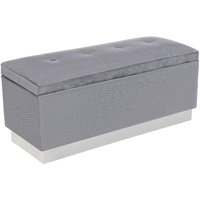 Sängkista Isabelle med förvaring - Grå / Krom Sängkista Isabelle med förvaring - Grå / Krom