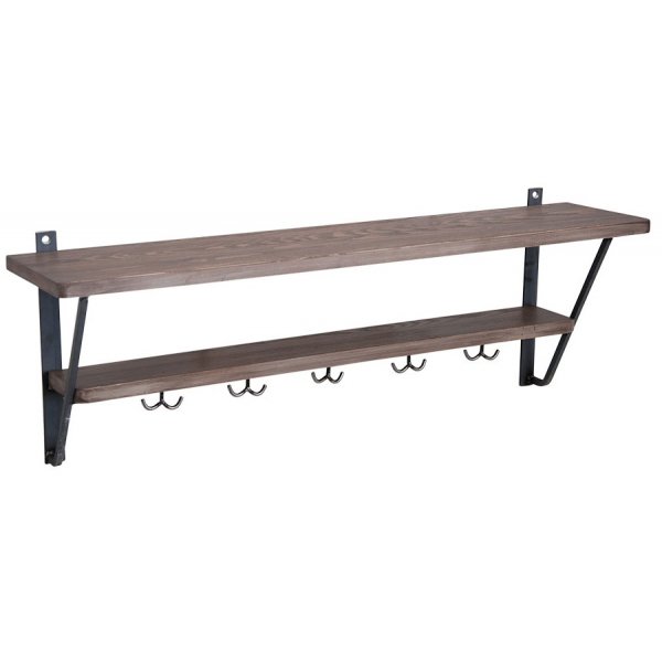 Soho hatthylla 100 cm i industristil - Gr