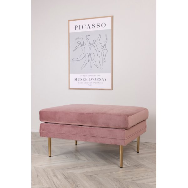 Pouf Savanna - Velours rose Pouf Savanna - Velours rose