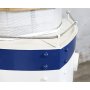 Barskp bt 102 x 54 cm - Vit/bl/Svart