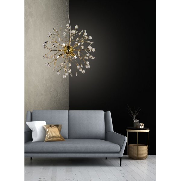 Plafonnier Viva - Laiton/clair