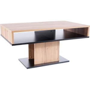 Corvallis soffbord 100 x 60 cm – Ek/svart – Soffbord i trä, Soffbord, Bord