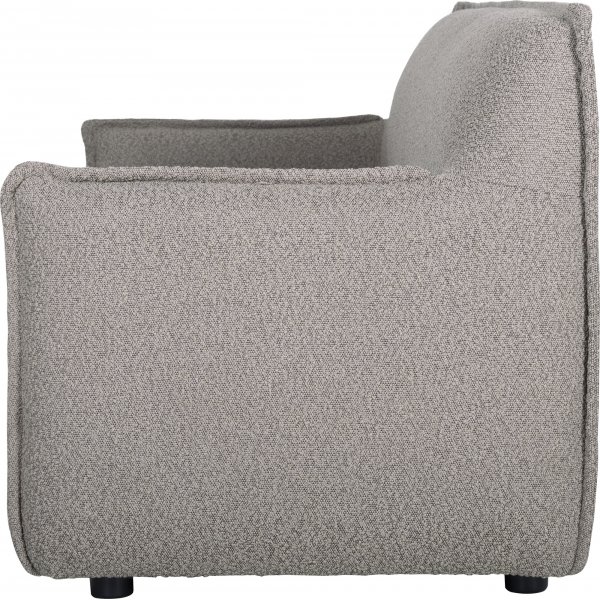 Soffa 3-sits i mörkbeige bouclè - Jupiter Soffa 3-sits i mörkbeige bouclè - Jupiter