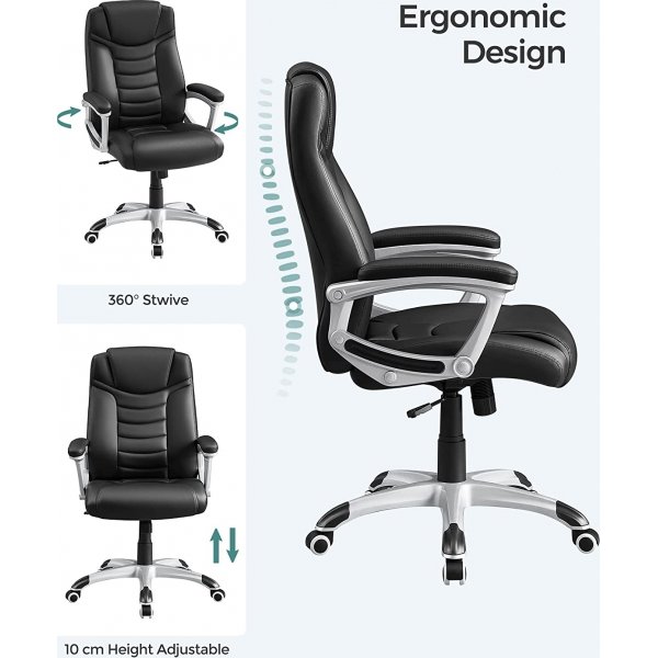 Chaise de bureau Wuhan - Noir Chaise de bureau Wuhan - Noir