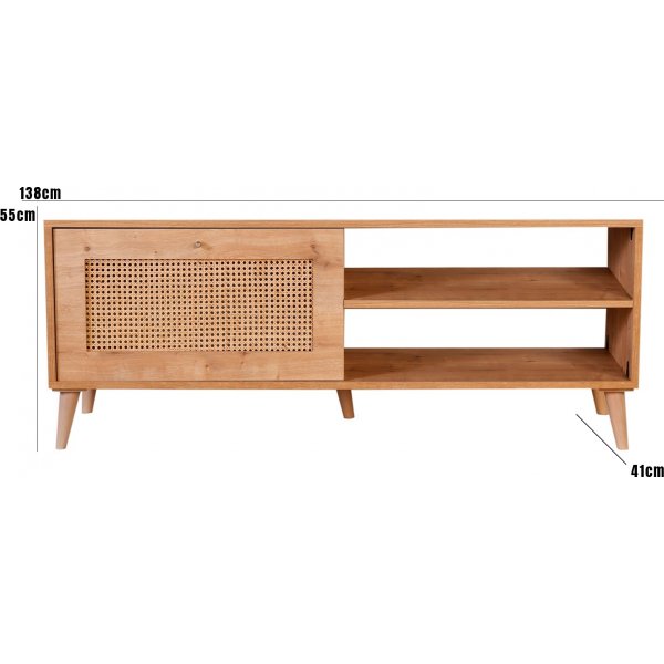Haze TV-meubel 140 cm - Eiken