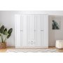 Lia garderob 175 x 52 x 210 cm - Vit