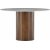 Table d'appoint Hrn 52 cm - Gris/noyer