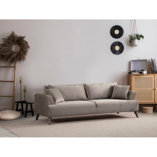 Buhara 3-sits soffa - Ljusgrå Buhara 3-sits soffa - Ljusgrå