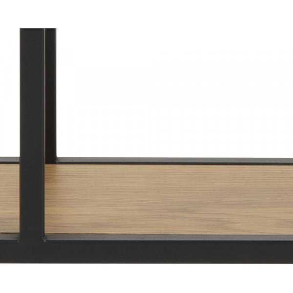 Seaford wandplank 77 cm - Eiken/zwart Seaford wandplank 77 cm - Eiken/zwart