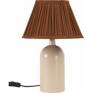 Lampe de table Riley / Beige/marron brillant - 37 cm