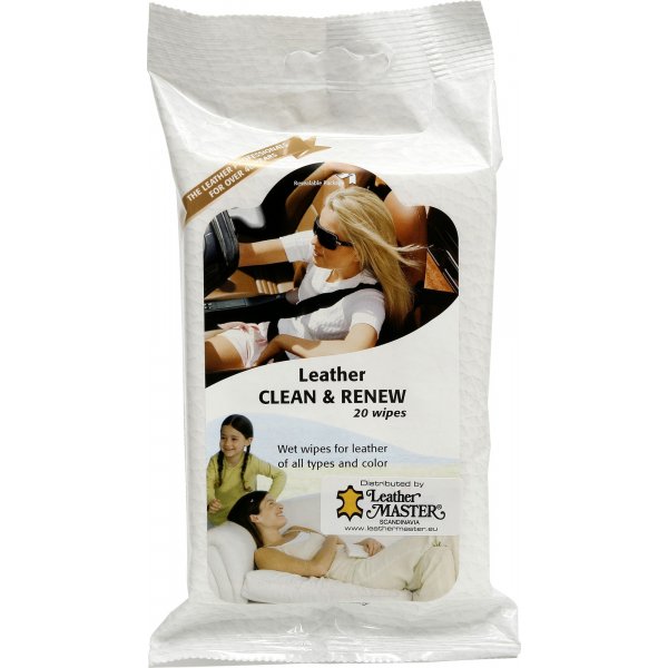 Leather Clean Renew Wipes vochtige doekjes - 20 st