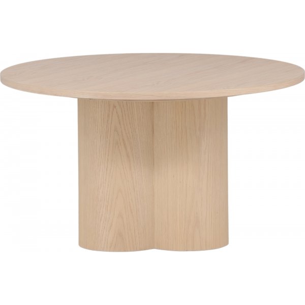 Table basse Ø80 cm blanchie à la chaux - Olivia Table basse Ø80 cm blanchie à la chaux - Olivia